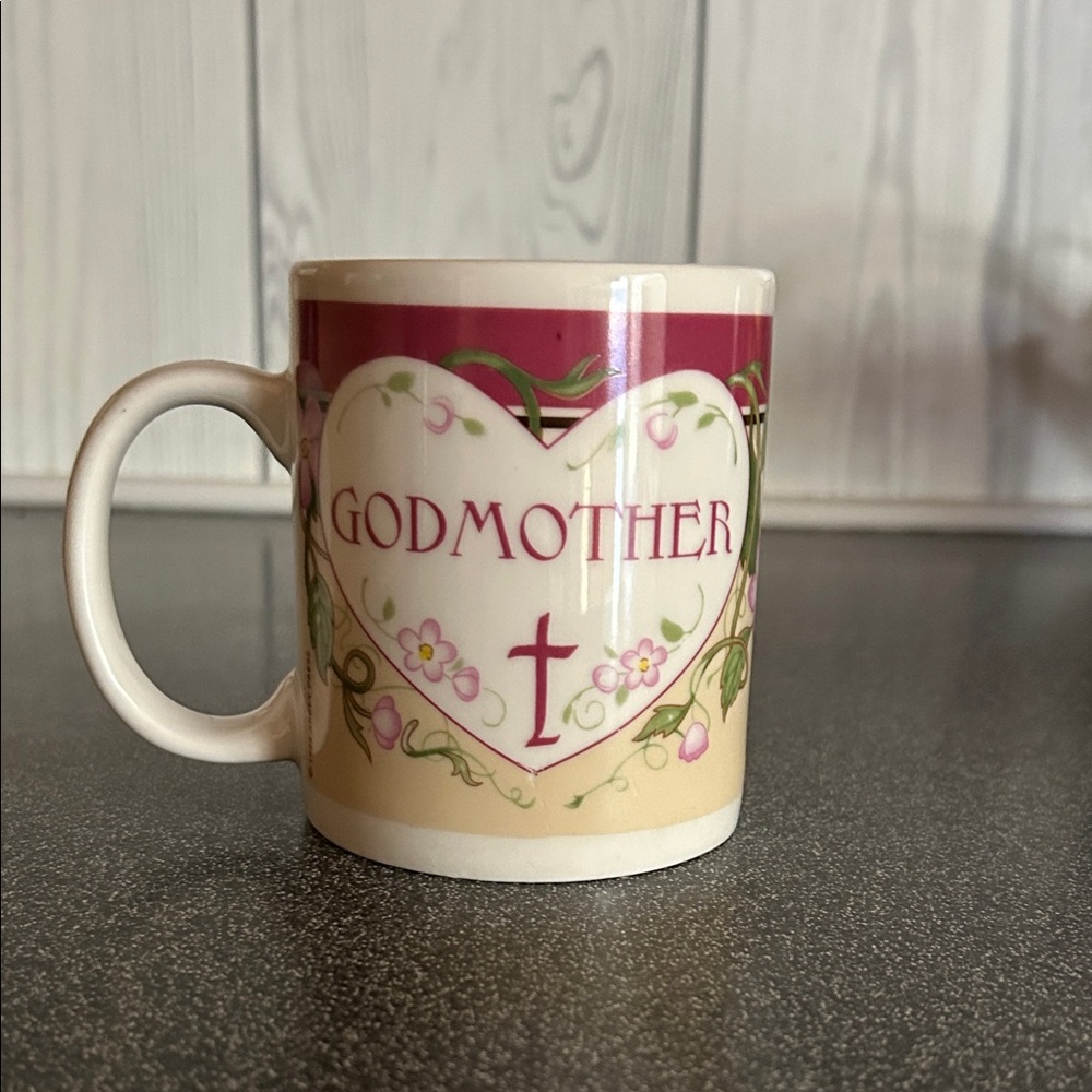 Godmother Ceramic Mug - Pink and Cream